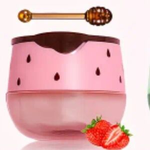 Strawberry Lipstick Lip Mask, With Applicator, Non Greasy And Easy To Absorb